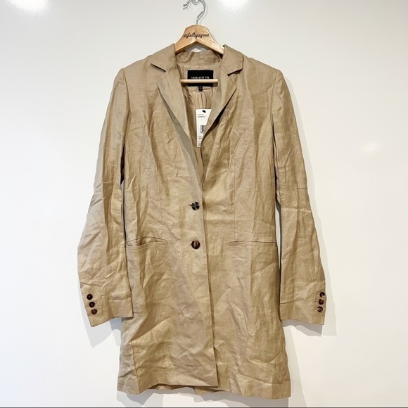 NWT Lafayette 148 New York Linen Oversized Blazer - Picture 5 of 14